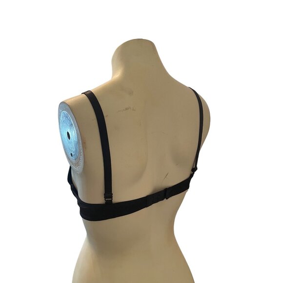 Black Felina Padded Underwired Adjust Bra with Gold Ornament Back Close Sz 34B - Picture 2 of 8